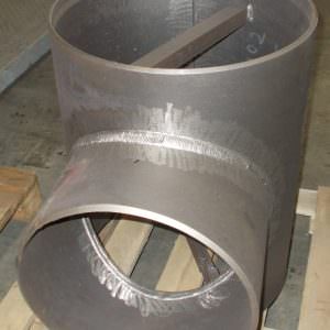 Тройник штампосварной равнопроходный 150х6мм сталь ст.20 ТУ 102-488-05