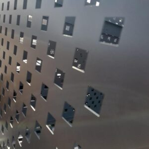 Лист перфорированный алюминий 4мм плетенка