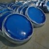 Заглушка пластиковая 200 мм на трубы ТУ синий